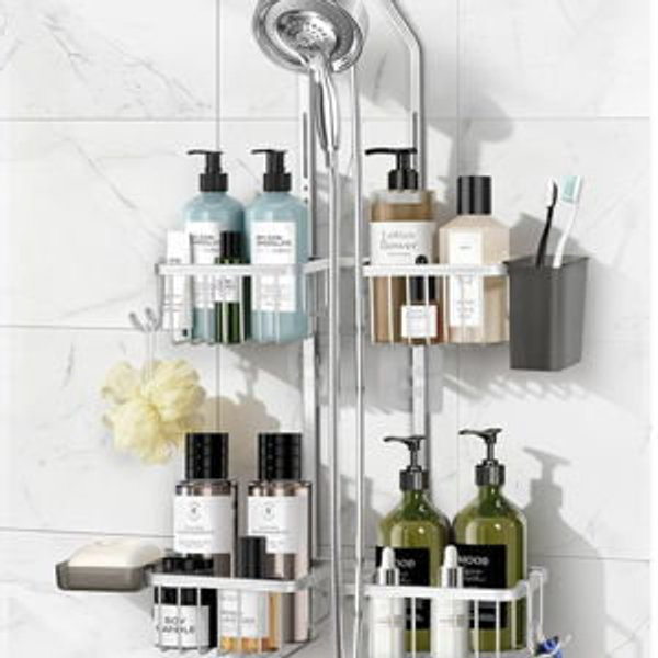 Silver Hanging Shower Caddy