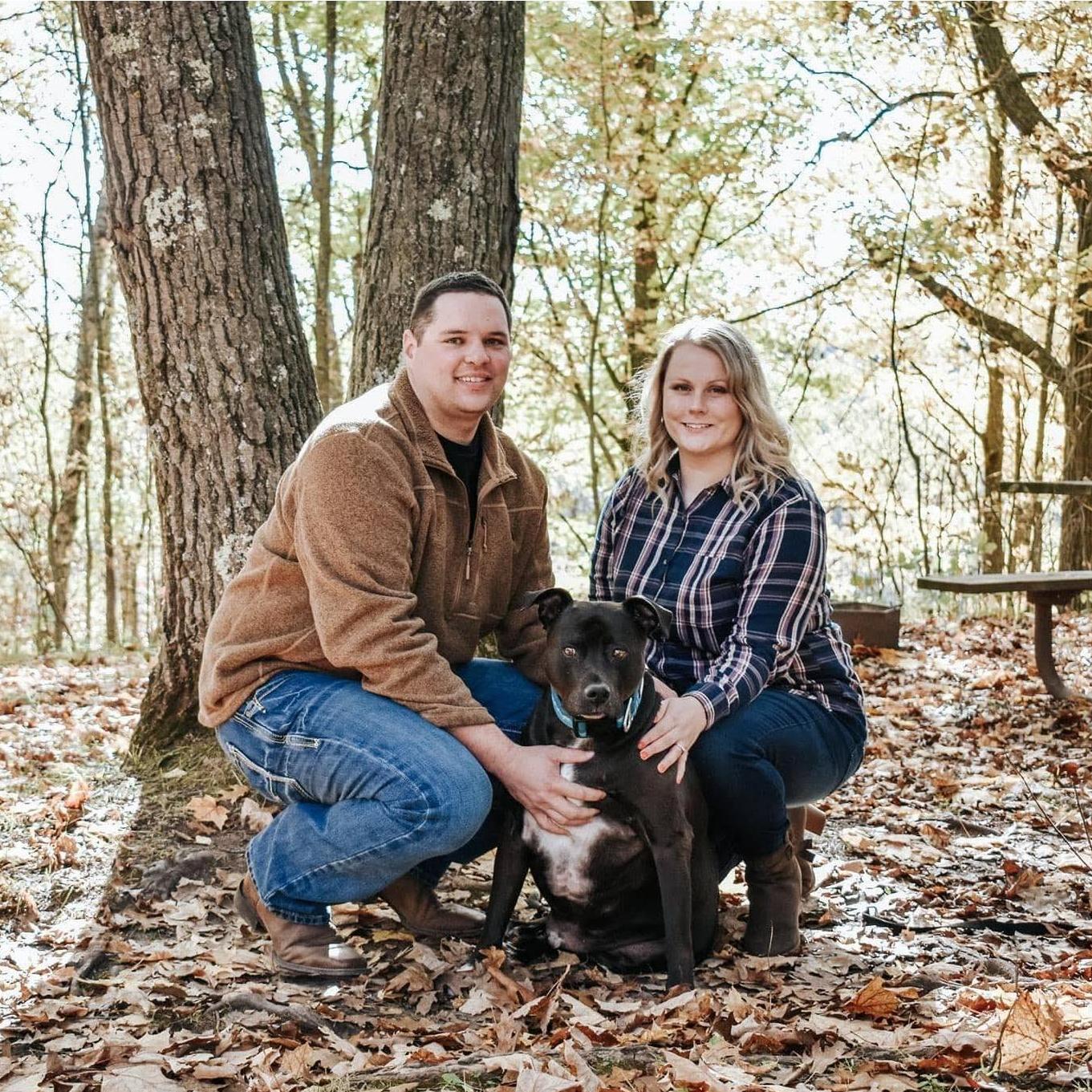 Engagement session with our dog