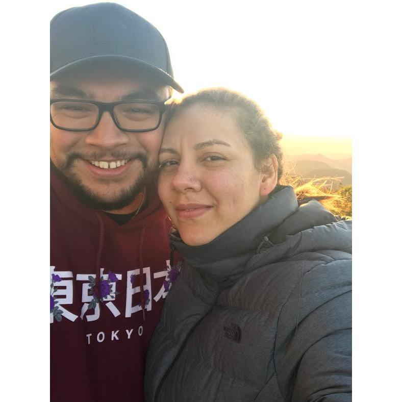 Another date... I took Michele to Brasstown Bald to see the sunset!