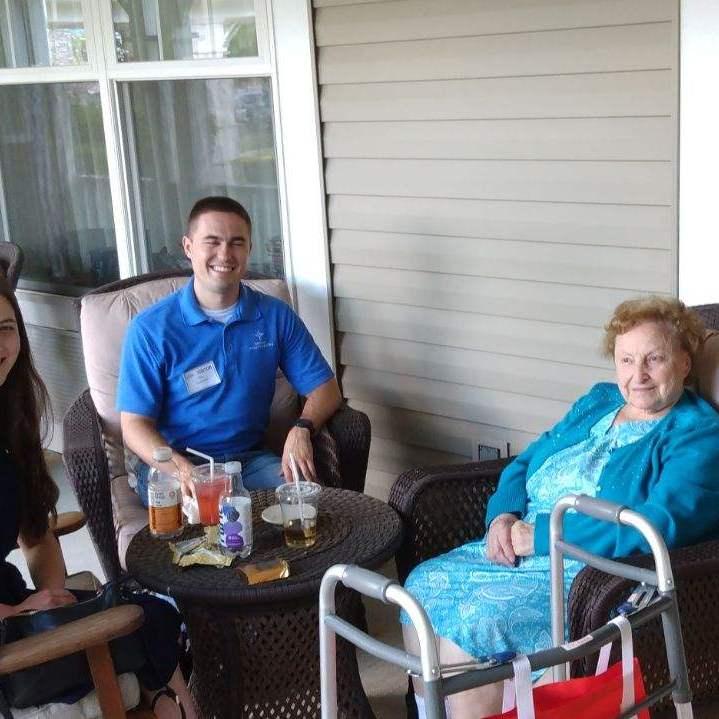 Visiting a very special lady!