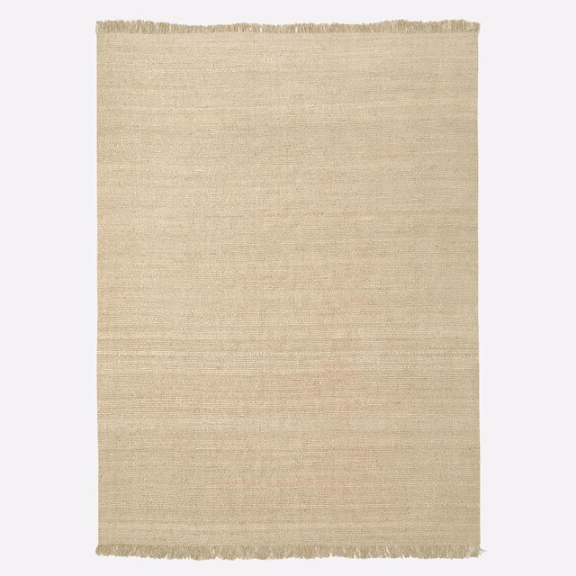 Hand Spun Jute Rug, 9x12, Bleached