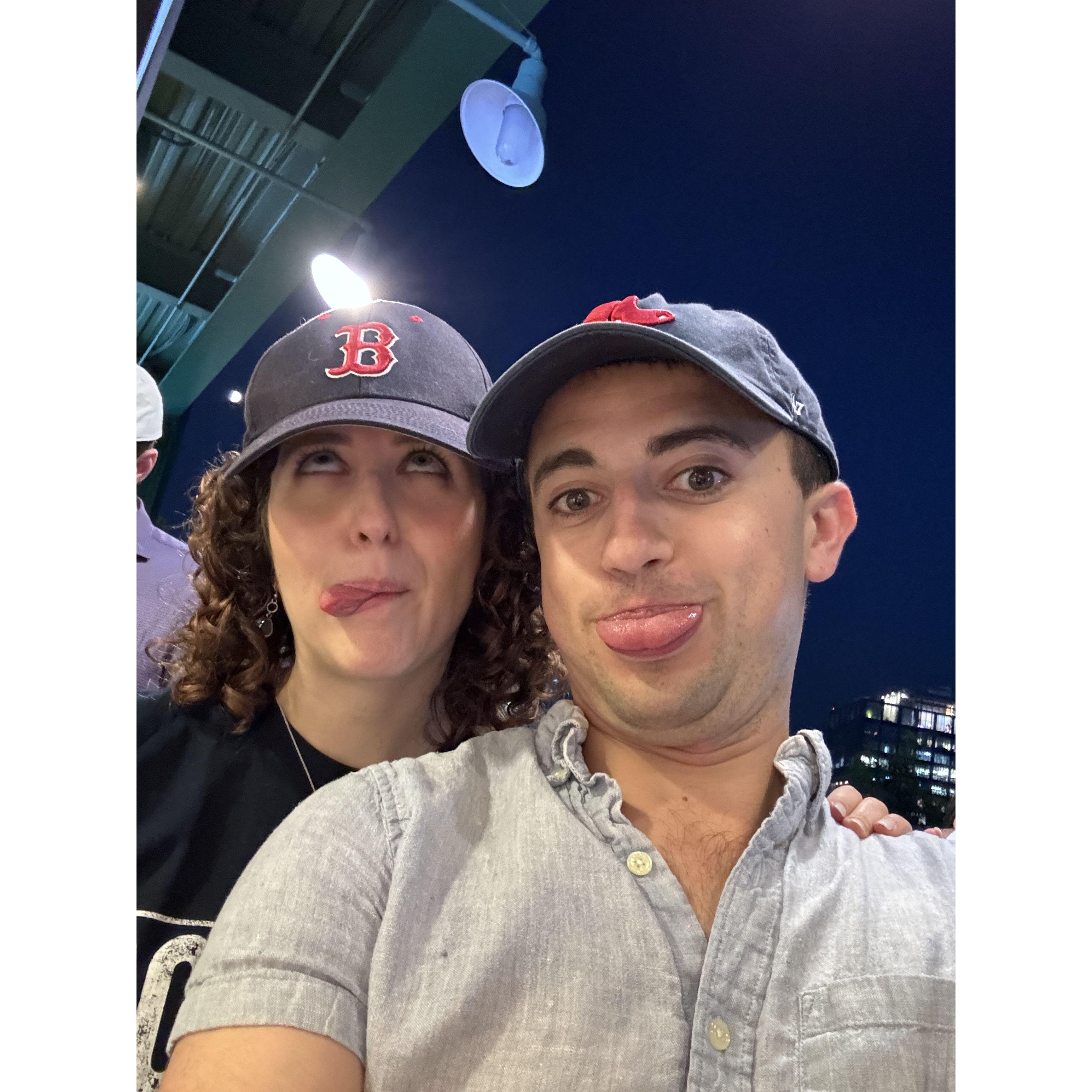 First Red Sox game together - summer 2024