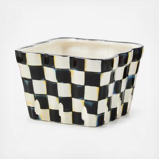 Courtly Check Ceramic Farmhouse Berry Basket