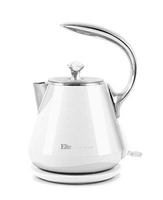 1.2L Cool-Touch Stainless Steel Electric Kettle, White