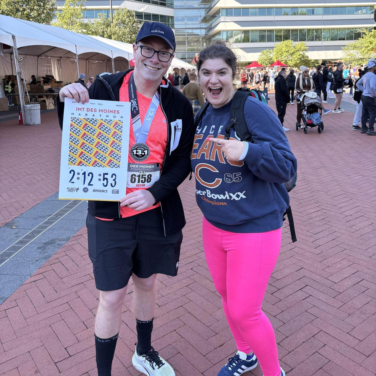 Oct 2025: Saylor ran his third half marathon and his fastest yet!