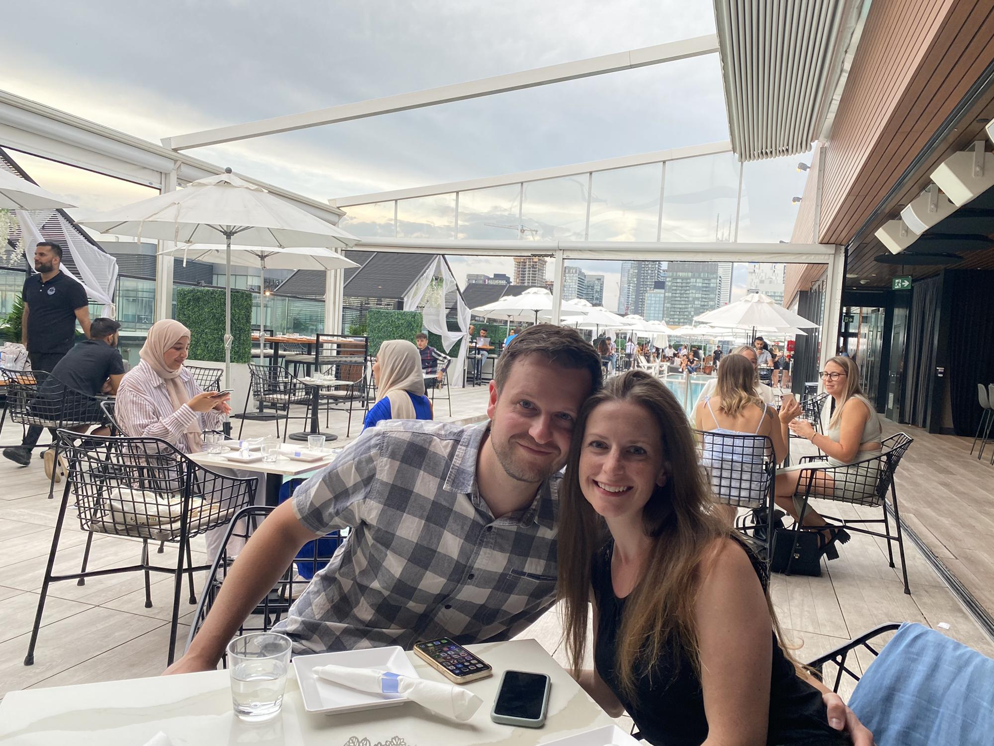 Dinner with family in Toronto, ON