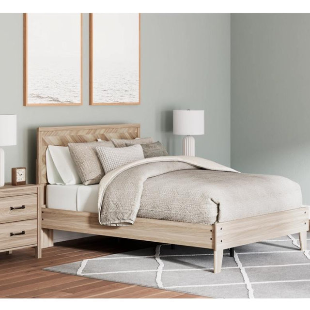 Battelle Queen Panel Platform Bed