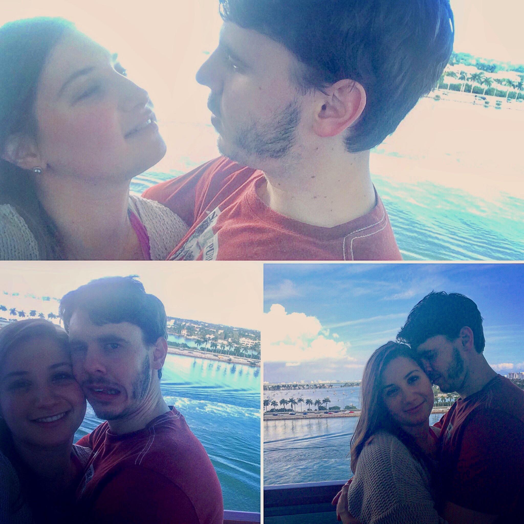 our first vacation together
cruising through the Caribbean