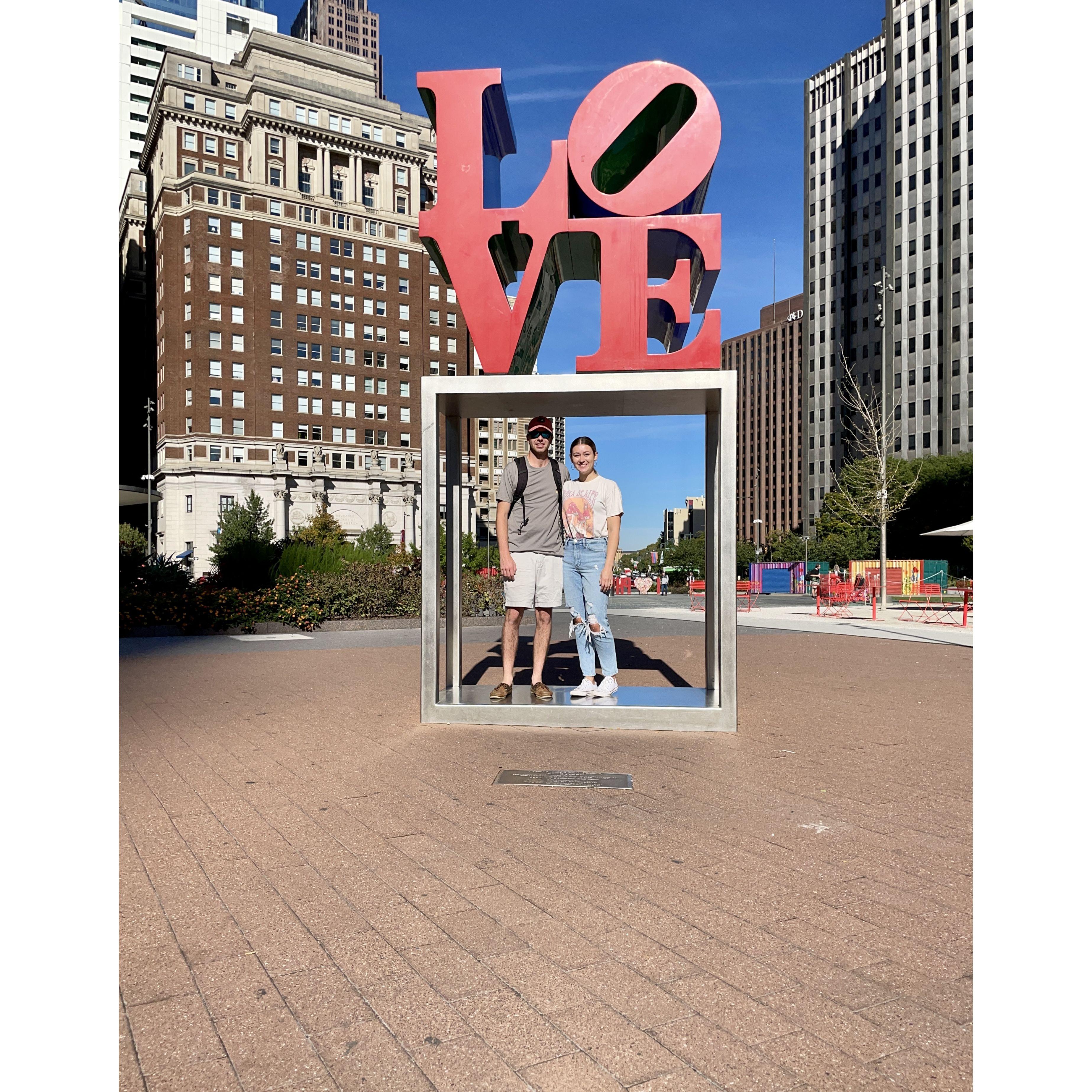 Love statue in Philly!
10.06.2022