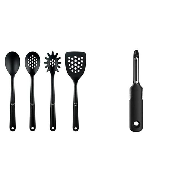 OXO Good Grips 4-Piece Nylon Tool Set & Good Grips Swivel Peeler