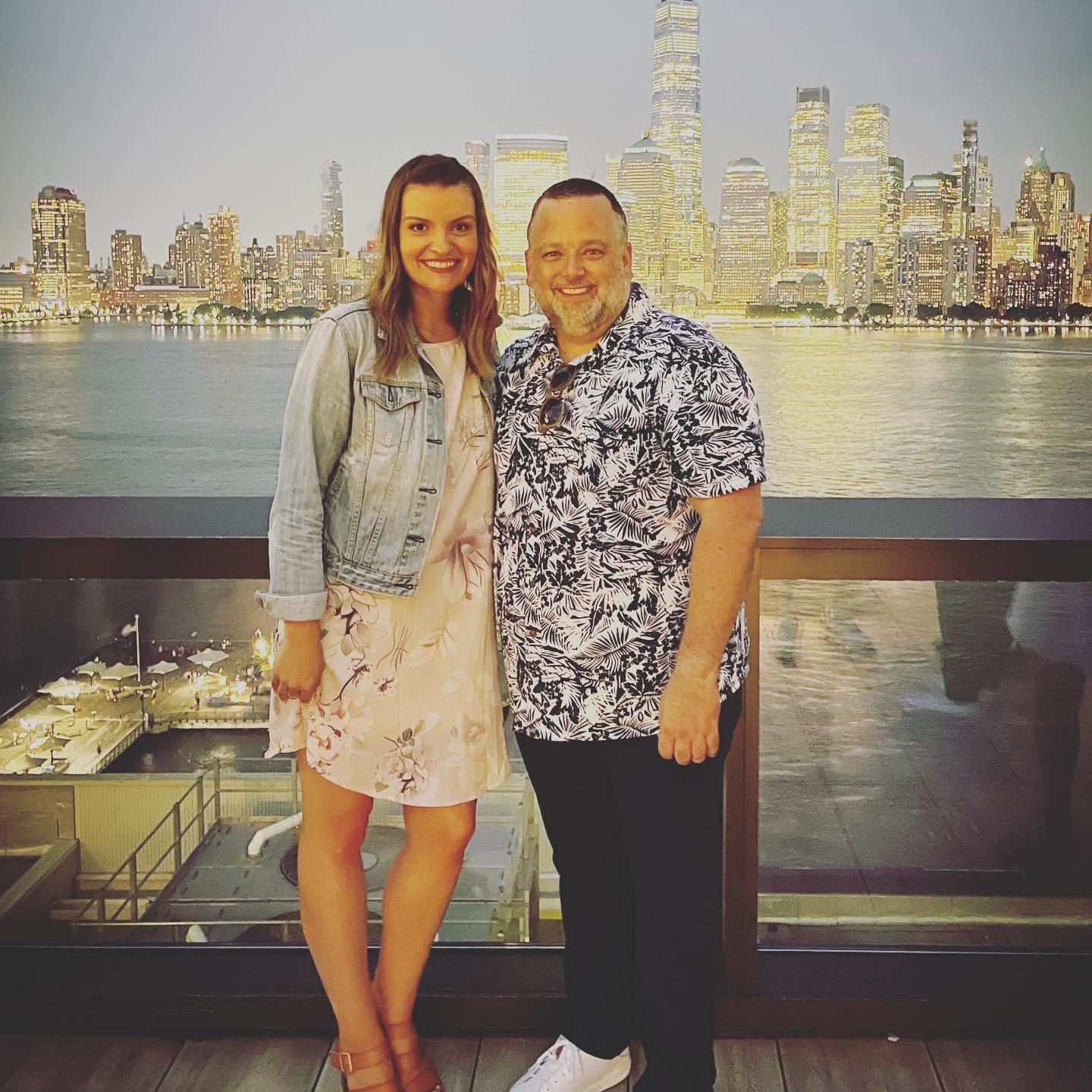 Enjoying the BEAUTIFUL NYC skyline from Jersey City!