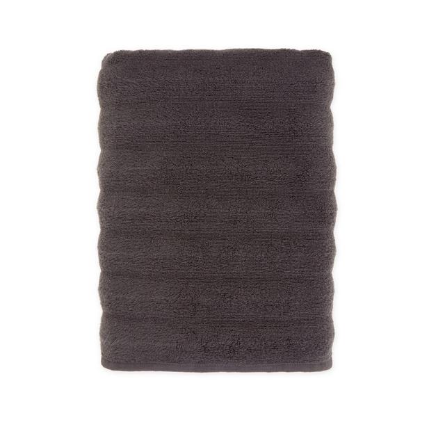 O&O by Olivia & Oliver™ Turkish Wave Bath Towel in Grey