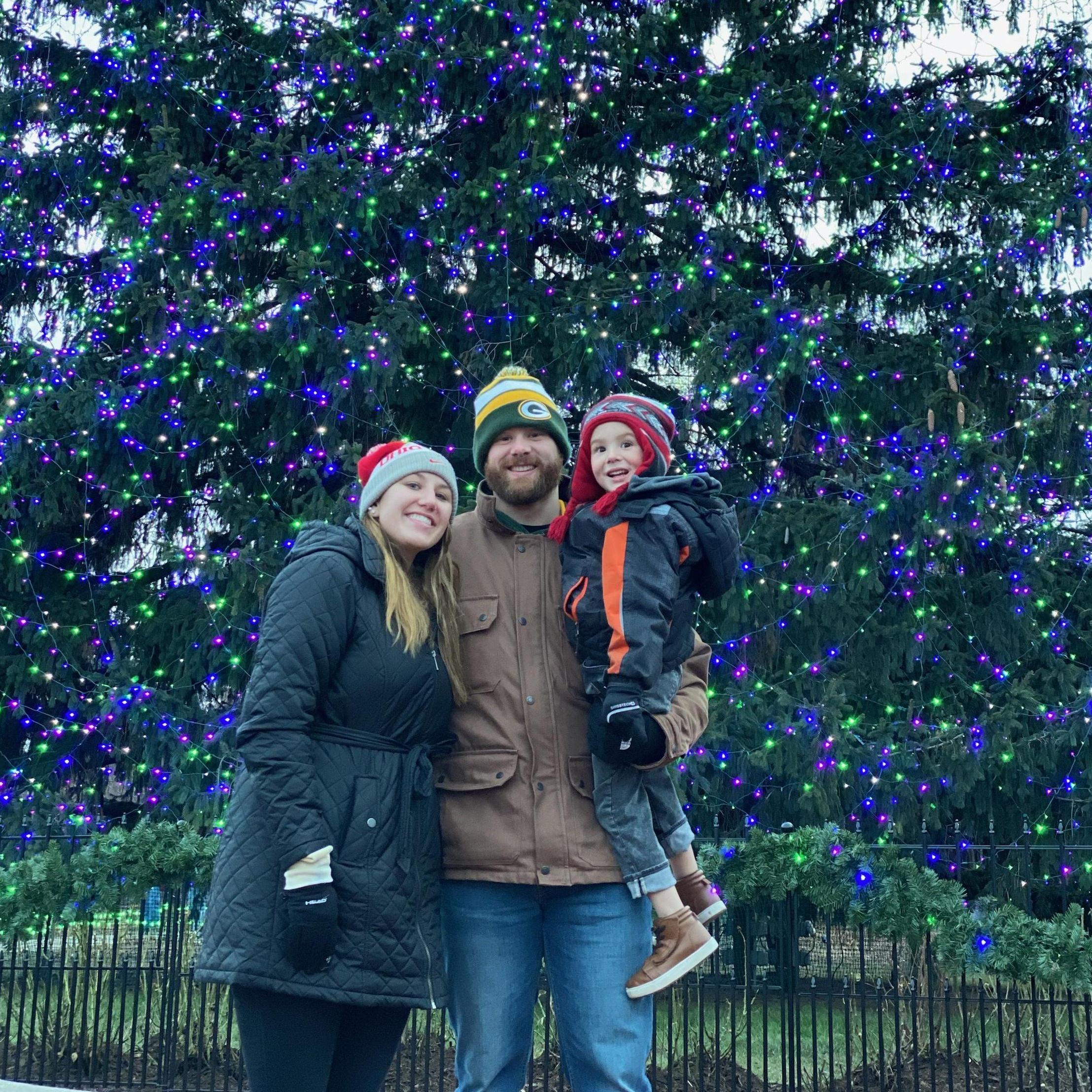 Our favorite tradition, going to the Lights Before Christmas at the Toledo Zoo!