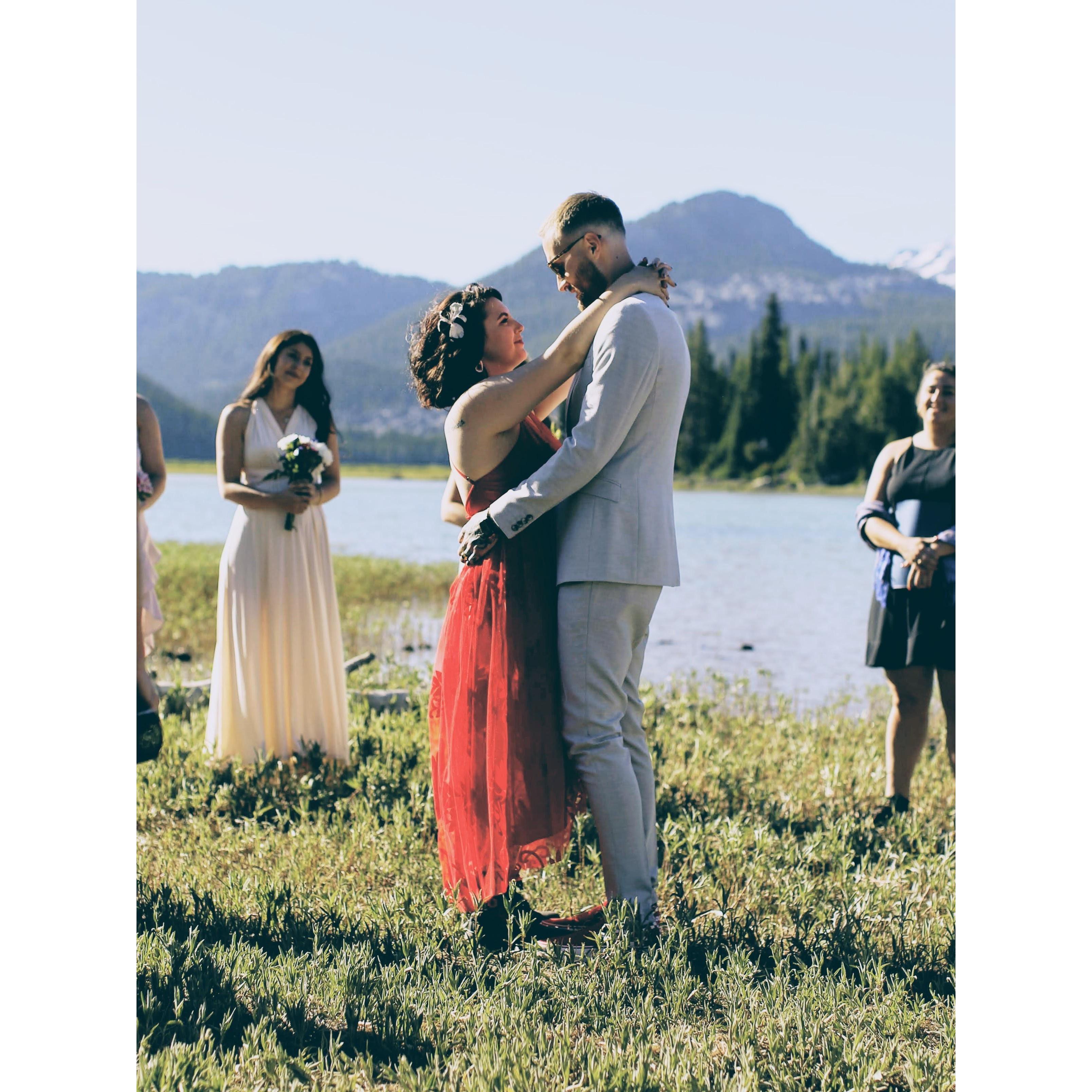 Tyler & Sara's first dance to the song "Green Eyes" by Aubrie Sellers.