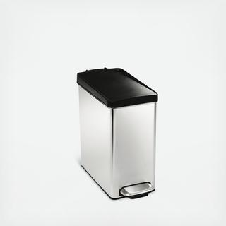 Small Stainless Steel Profile Step Can with Plastic Lid