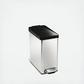 Small Stainless Steel Profile Step Can with Plastic Lid