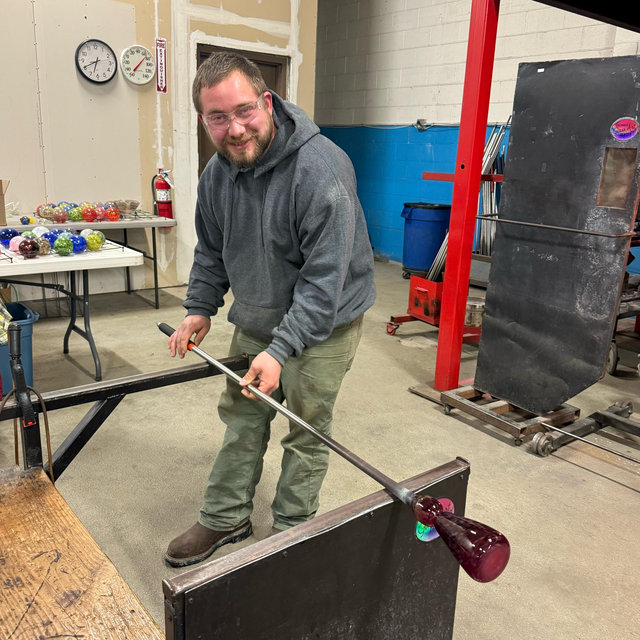 Glass blowing class