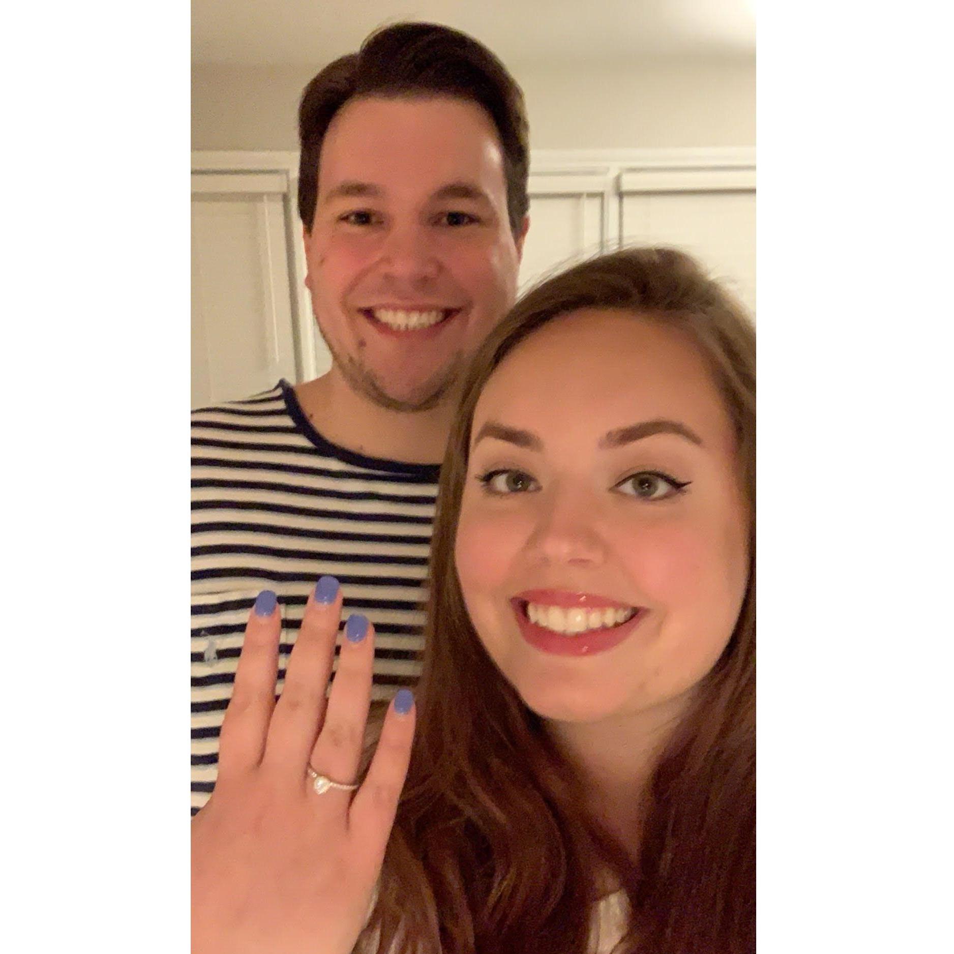 The night Olivia said "YES!" - April 10, 2020.