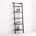 Sawyer Black Leaning 24.5" Bookcase