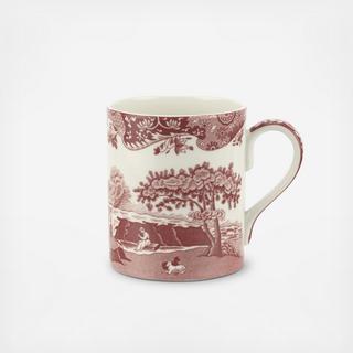 Cranberry Italian Mug, Set Of 4