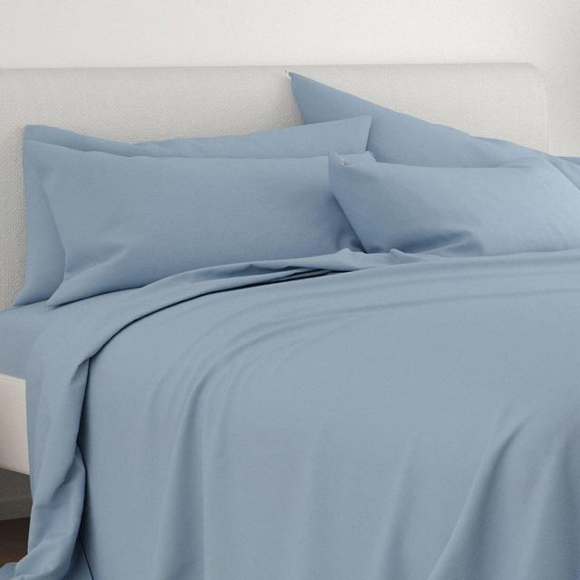 Home Collection iEnjoy 6-Piece King Sheet Set in Light Blue