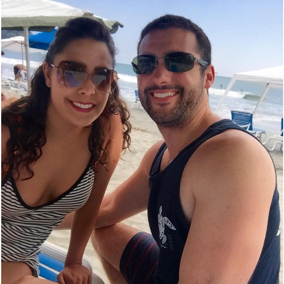 On the beach in Costa Rica!