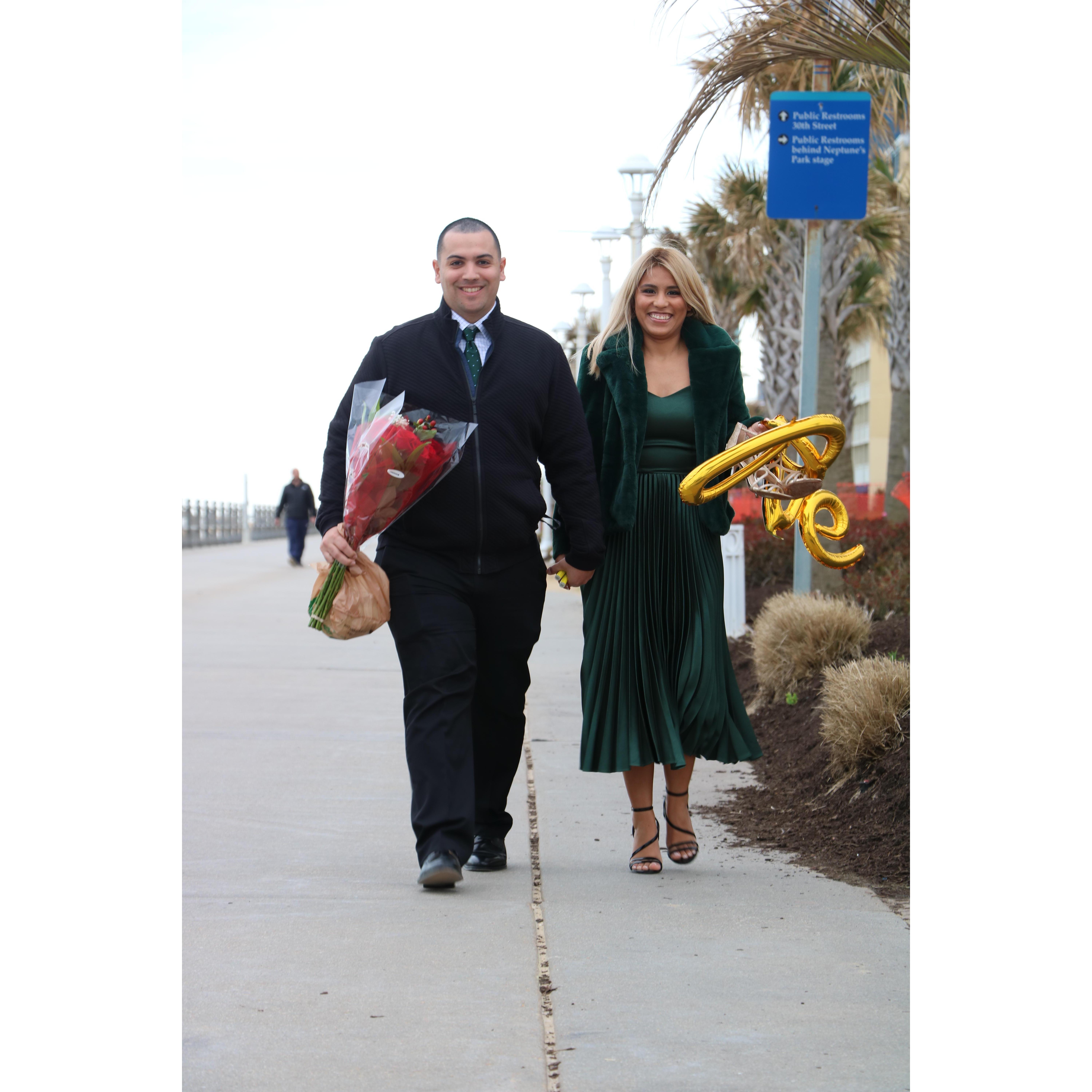 We wanted a couples photoshoot because Charles travels for longs period of time. We're arriving here.