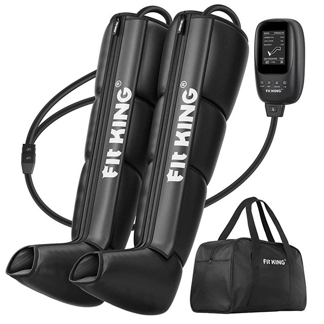 FIT KING Air Compression Recovery System, Foot and Leg Air Massage Boots for Blood Circulation and Fast Recovery, Enhance Sports Performance (FSA HSA Approved)