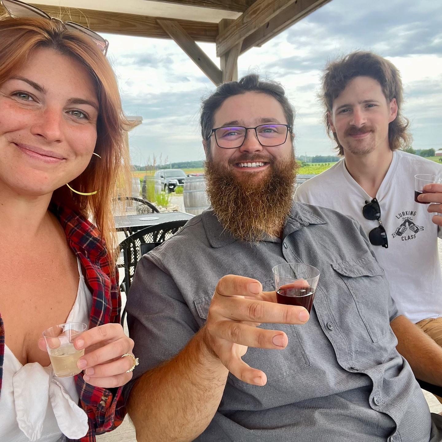 Wine with Griff in Door County, WI