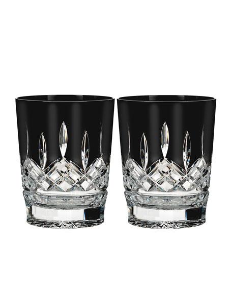 Waterford CrystalSet of 2 Lismore Black Double Old-Fashioneds
