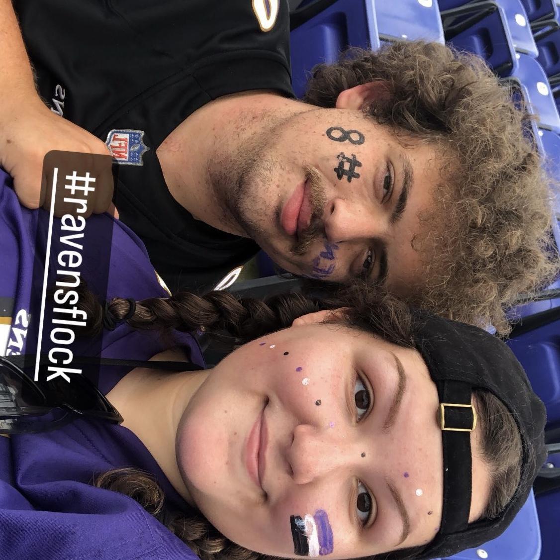 One of many Baltimore trips to see Michael’s fav team