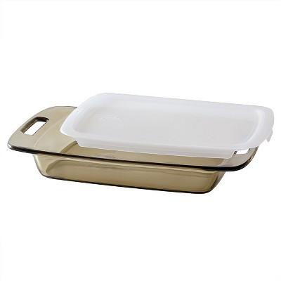 Pyrex 3-qt. Baking Dish with Lid - Amber Tint