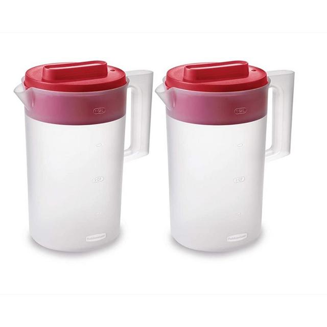 Rubbermaid Simply Pour, Plastic Pitcher with Multifunction Premium Lid, Clear