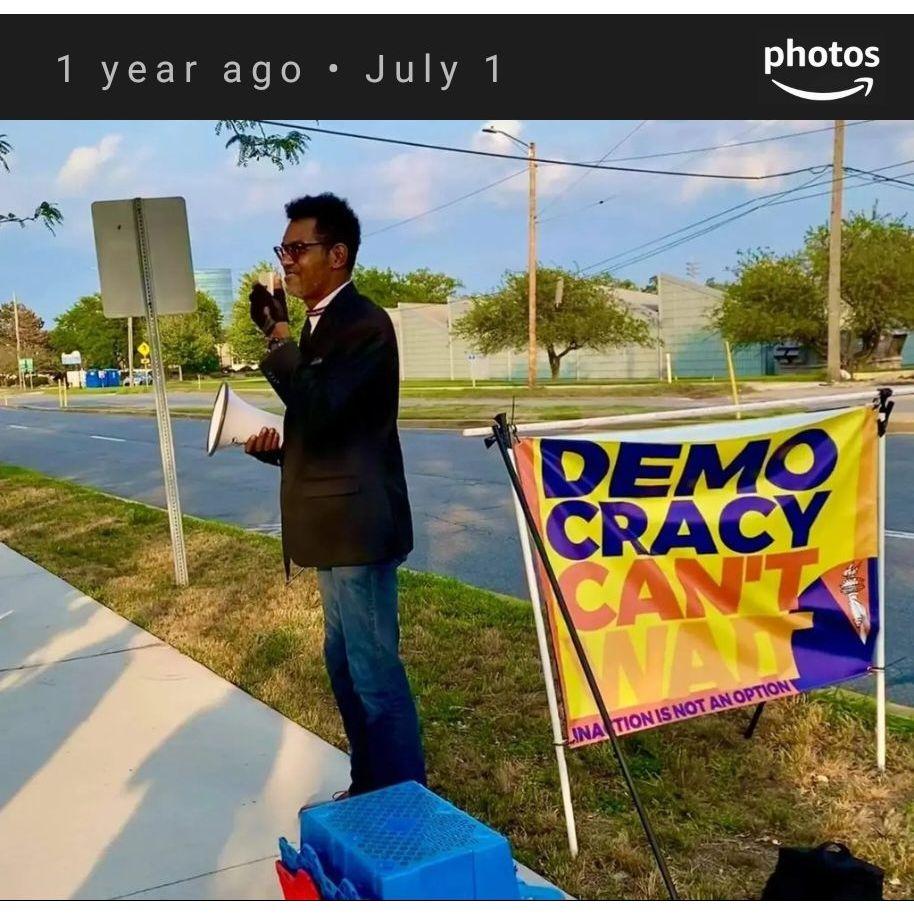 Anthony hosting a "Good Trouble" voting rights rally in Michigan City!