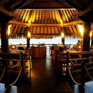 Dinner at The Lotus Restaurant in Tahiti