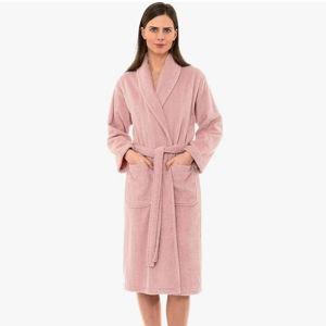TowelSelections Womens Robe 100% Cotton Terry Cloth Towel Bathrobe Luxuriously Soft Shawl Collar Bath Robe for Women