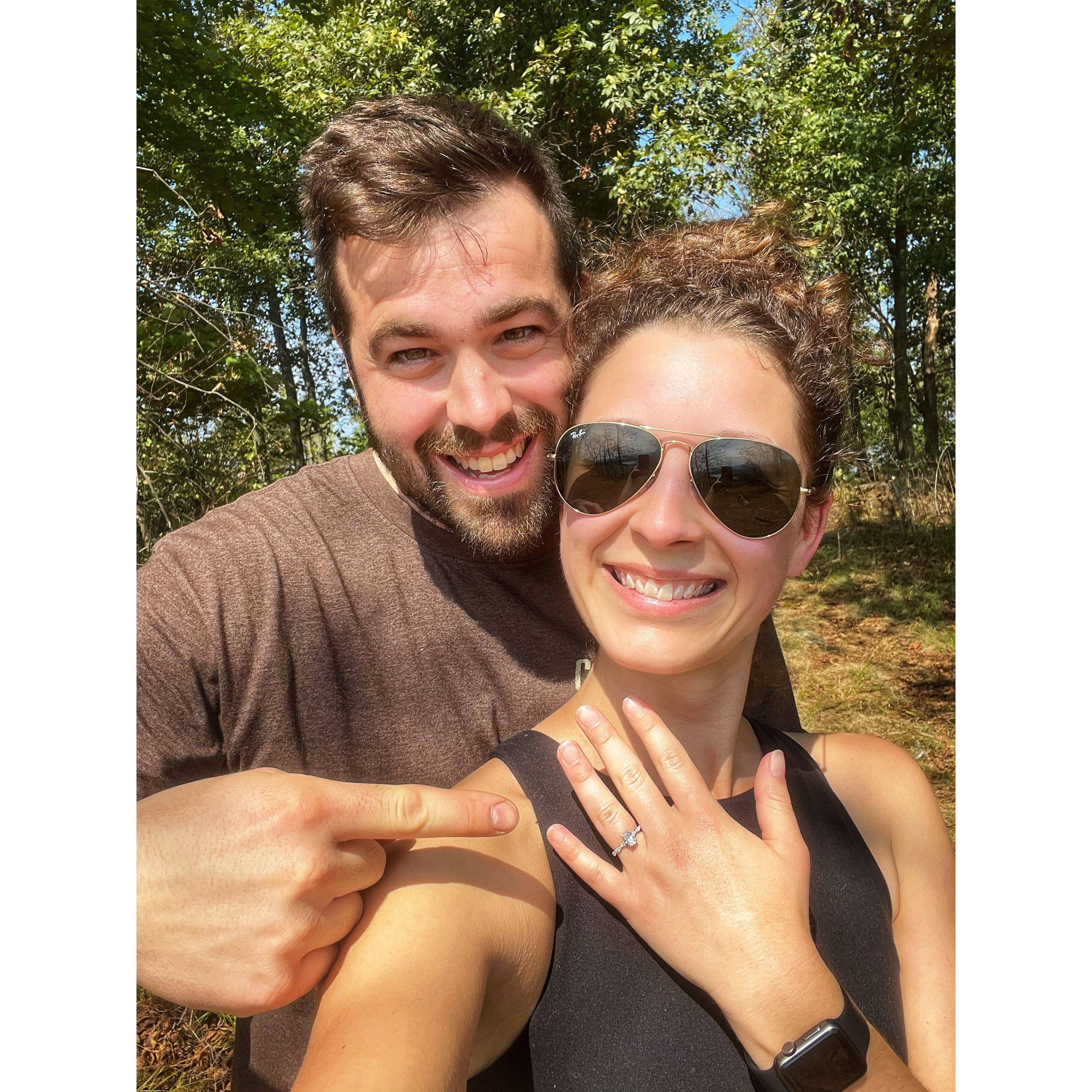 Moments after we got engaged :-)