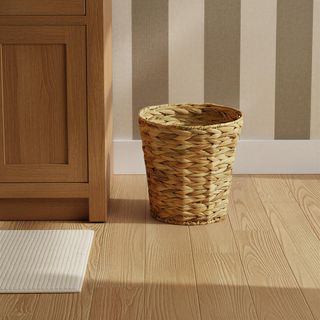 Handwoven Water Hyacinth Waste Basket
