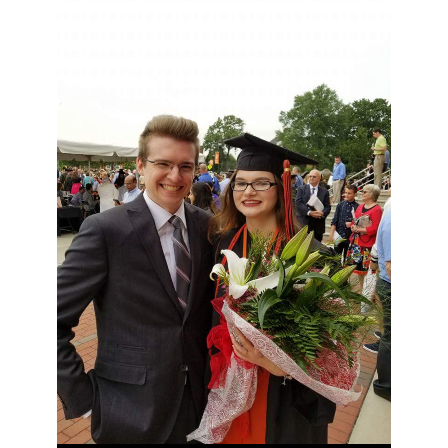 Celebrating my graduation