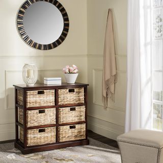 Keenan 6 Wicker Basket Storage Chest