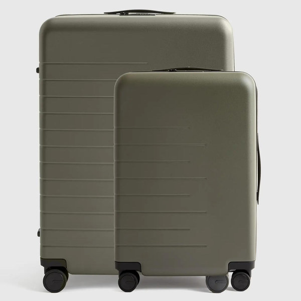Carry-On & Medium Check-In Suitcase Set - Olive