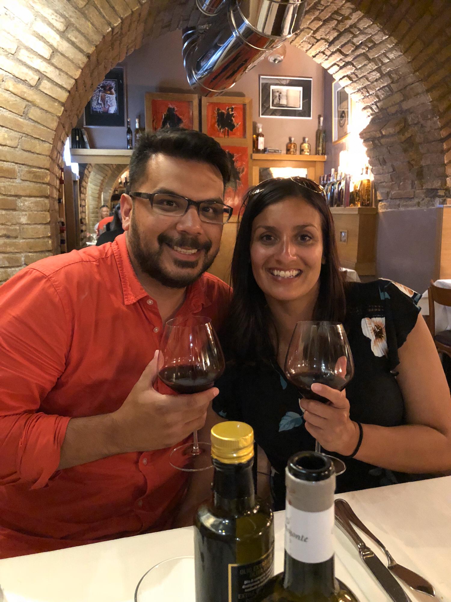 Wine, pasta, Rome!!