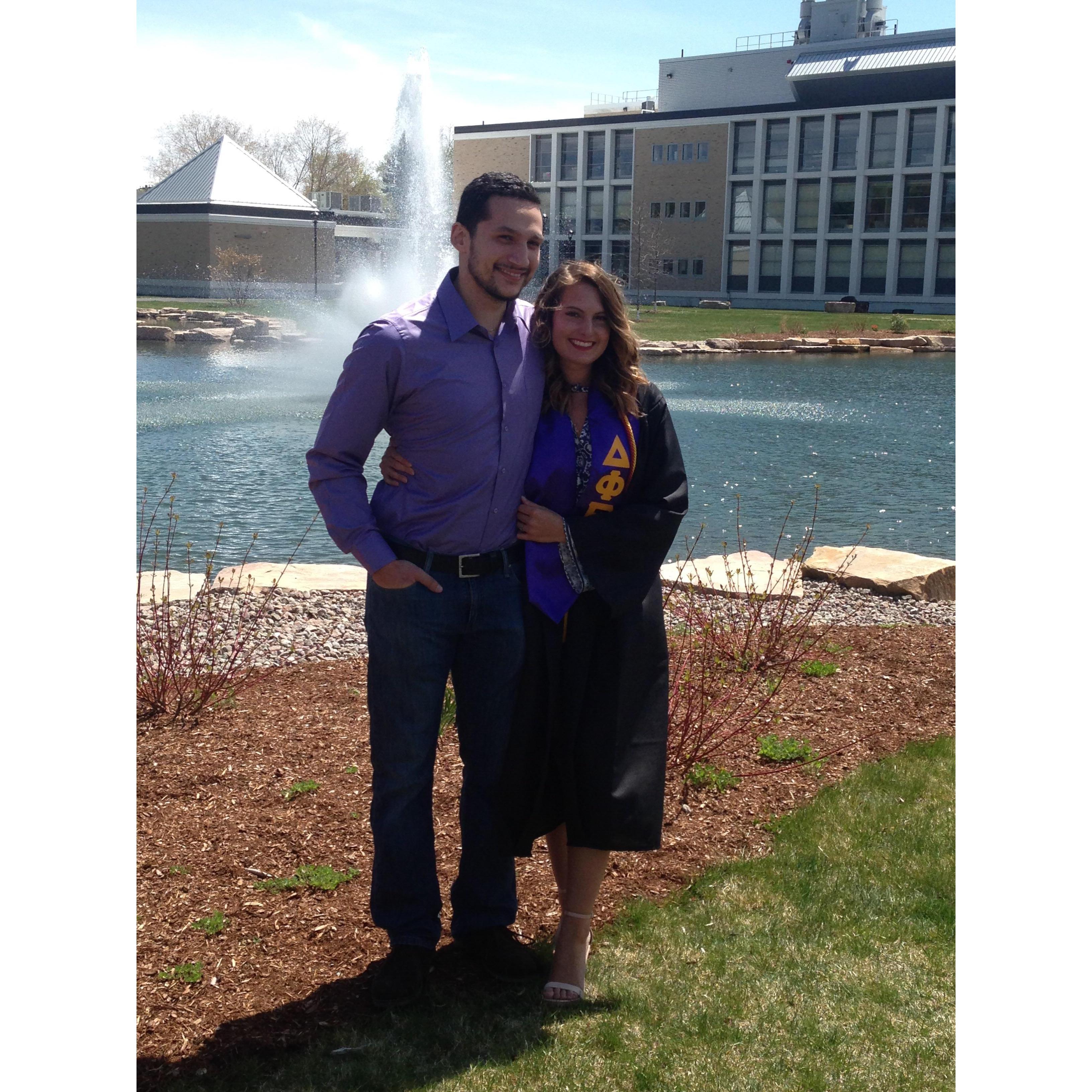 Kacie's college graduation May 2016.