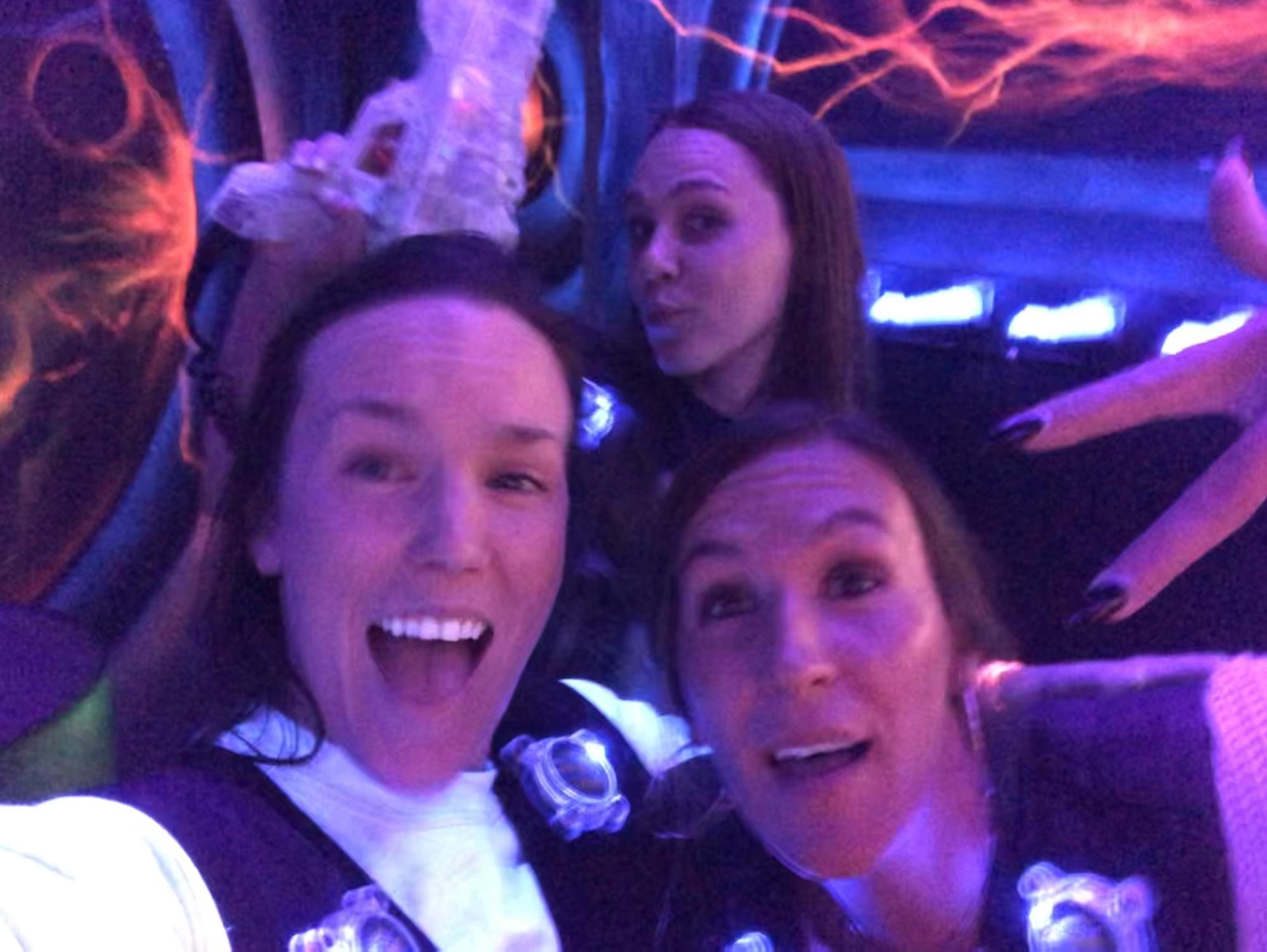 Lazer tag CHAMPIONS! 
(Aryelle, Paige and Breena)