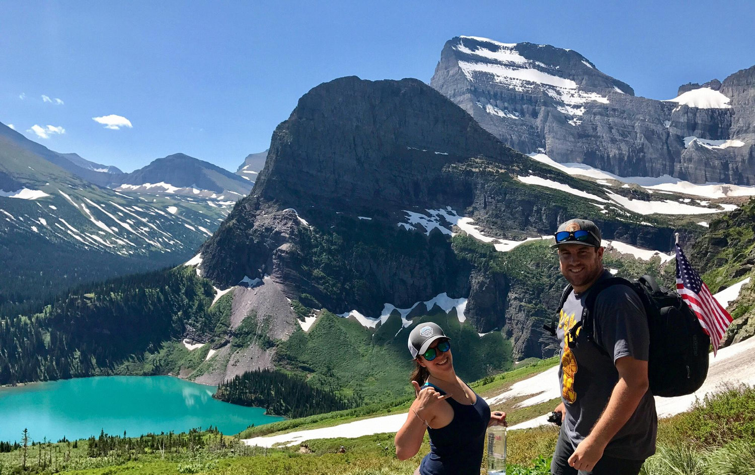 Hiking on glaciers