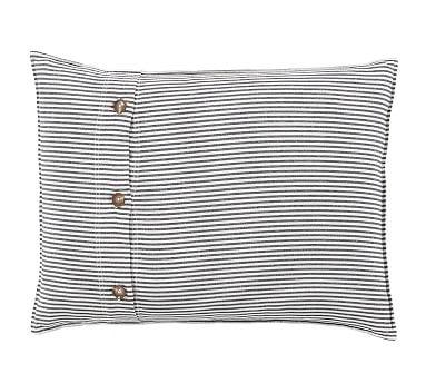 Wheaton Stripe Sham, Standard, Navy