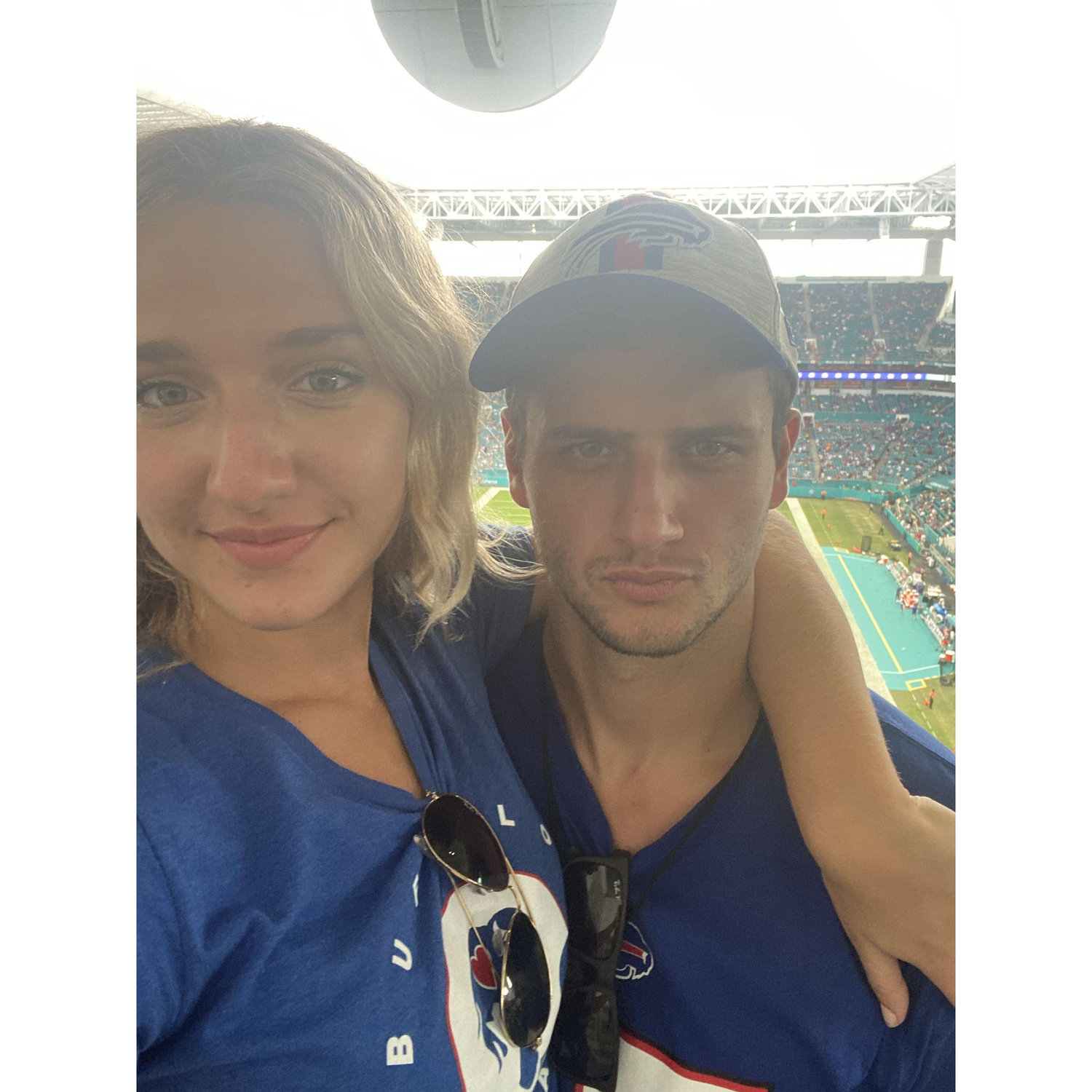 Our first Bills game as a couple, and Dana's first NFL game overall! :)
