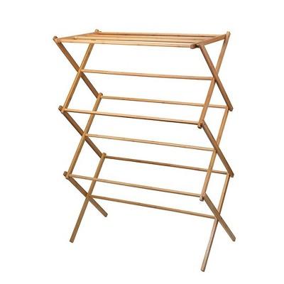 Homeitusa Wooden Clothes Drying Rack - Natural