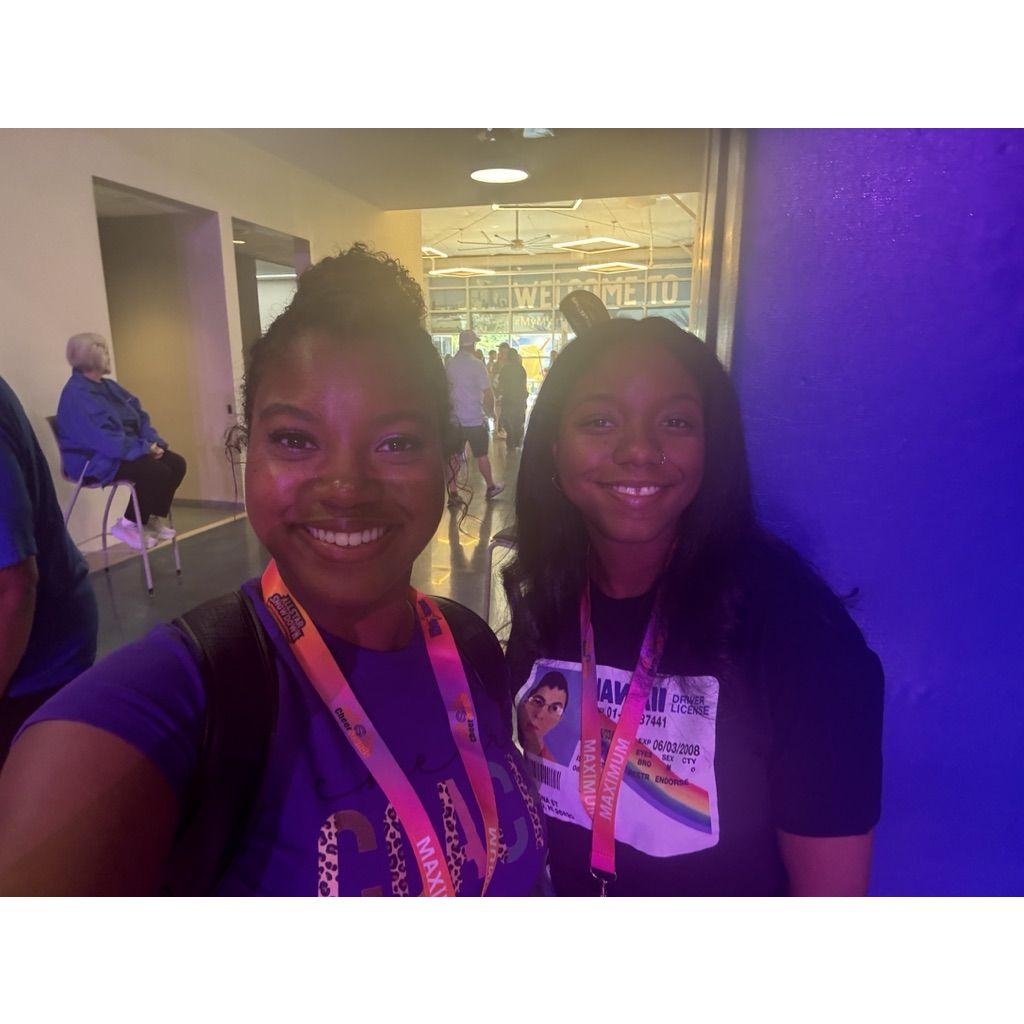 Destini and Chelsea attend their All-Star Cheerleading Team at their competition!