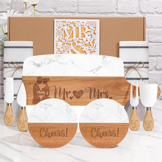 Engagement Gifts for Couples,Wedding Gifts,Bridal Shower Gifts,Mr and Mrs Gifts,Wedding Gifts for Couples 2024,Unique Couples Gifts Baskets for Newlywed